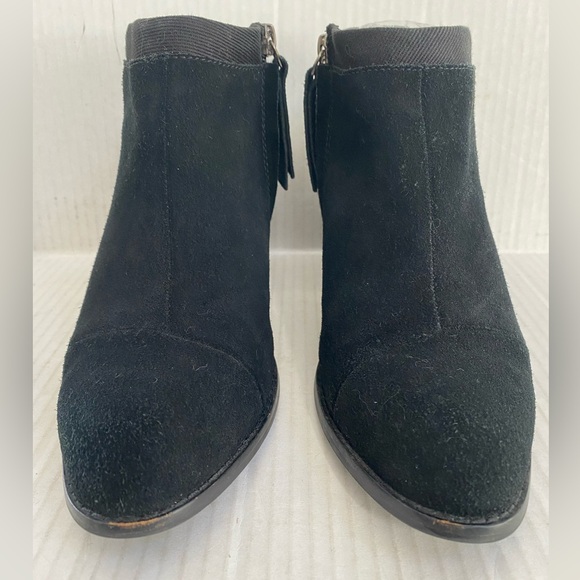 TOMS Loren Suede Stacked Heel Ankle Bootie Womens Size 7.5 - Picture 3 of 6